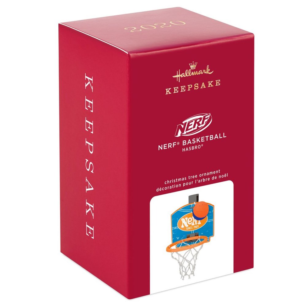 New! Nerf Basketball Hallmark Keepsake Christmas Ornament 2020 Hasbro Toy Hoop